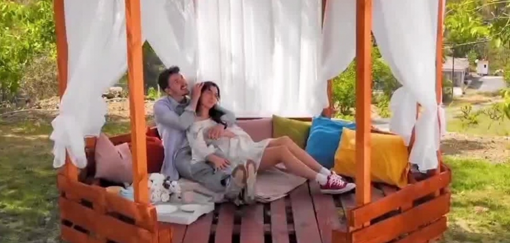 Kerti pavilon raklapokból Kerti pavilon raklapokból